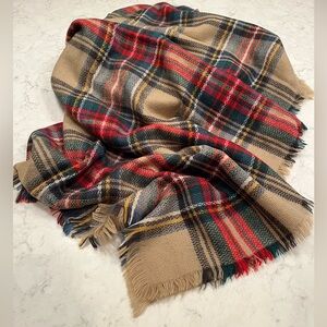 Plaid Blanket Scarf